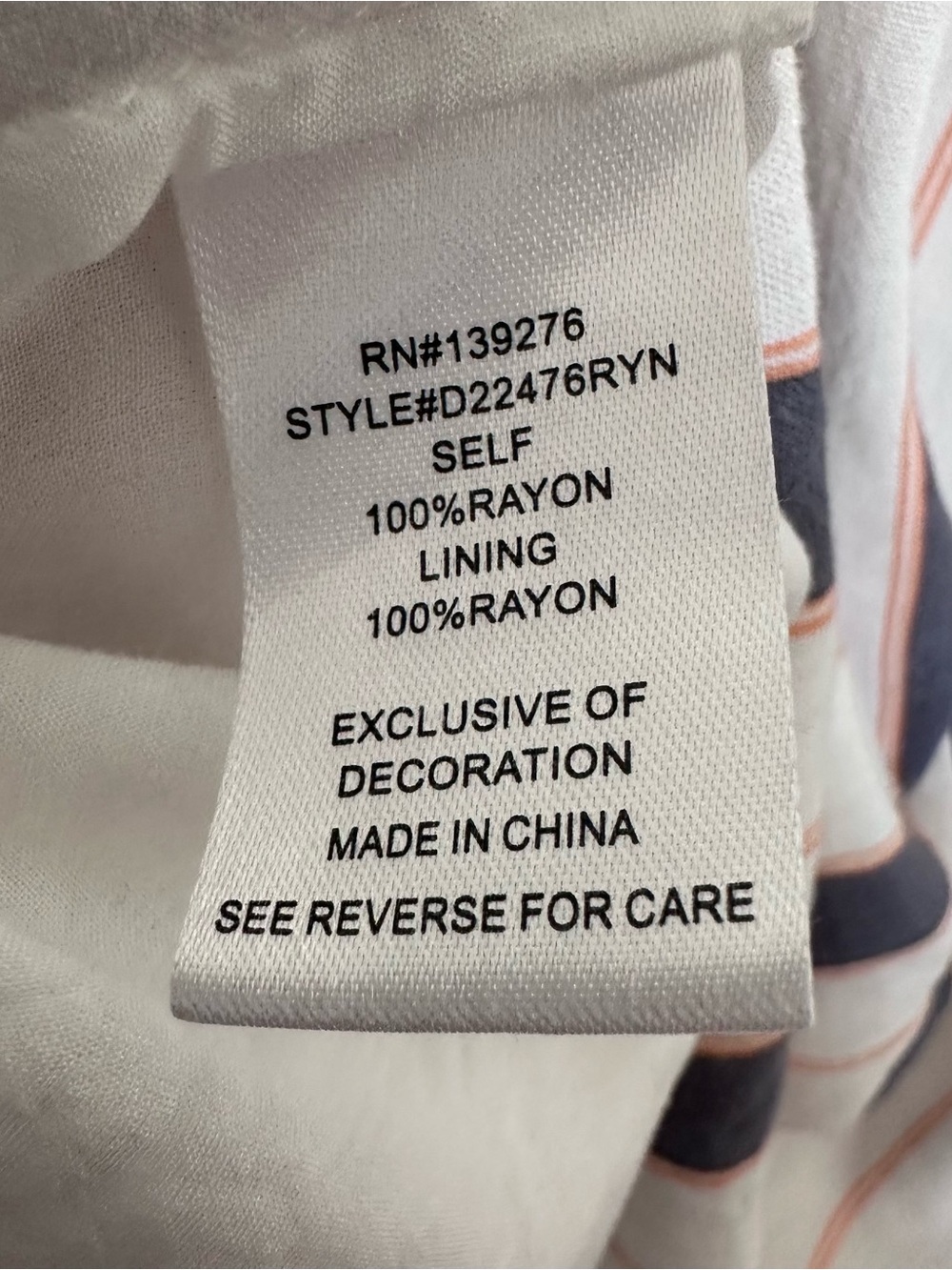 Daniel Rainn Shirt Women’s XL Striped Smocked Rayon Short Sleeve Lightweight Top - Picture 5 of 6